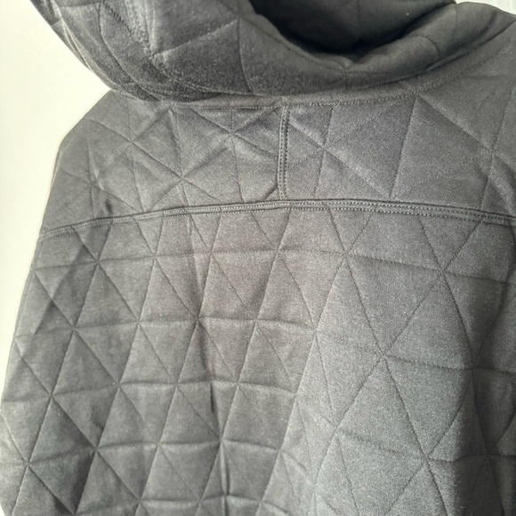 NWT ZYIA Black Quilted Triad Hoodie Size Large Athleisure Fall Autumn Comfort - Picture 11 of 14